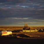 011 vor der Bauhalle